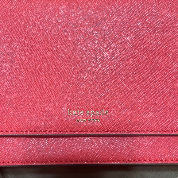 Kate Spade Red Crossbody Bag with Gold Chain - Picture 4 of 4